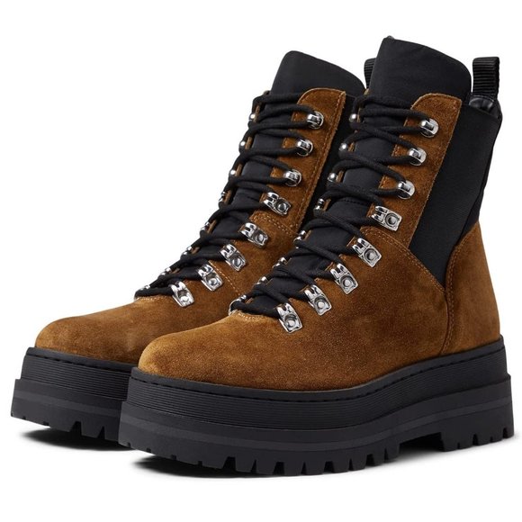 Marc Fisher Boots Plune Lace Up Leather Booties